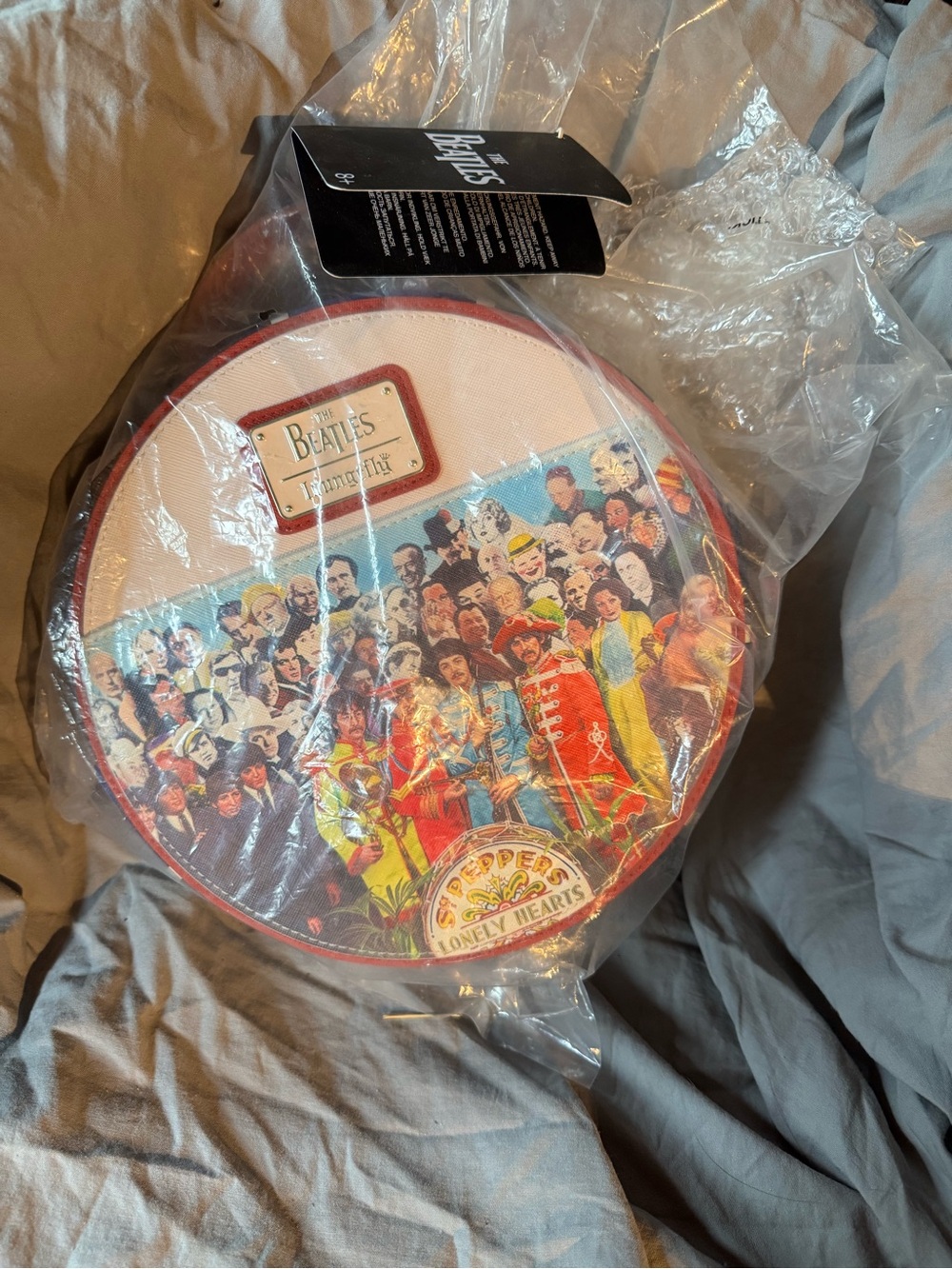 St. Peppers Lonely Hearts Club Band Round Bag - Red, Yellow, Blue - Picture 4 of 4